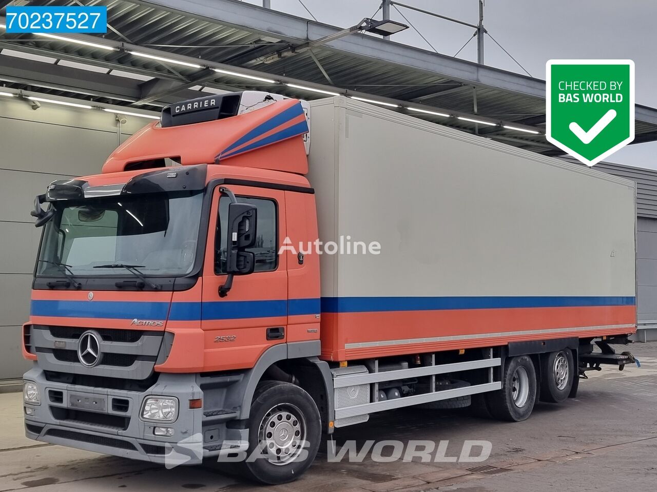 کامیون یخچالدار Mercedes-Benz Actros 2632 6X2 Carrier 750 supra Ladebordwand Lift+Lenksachse E