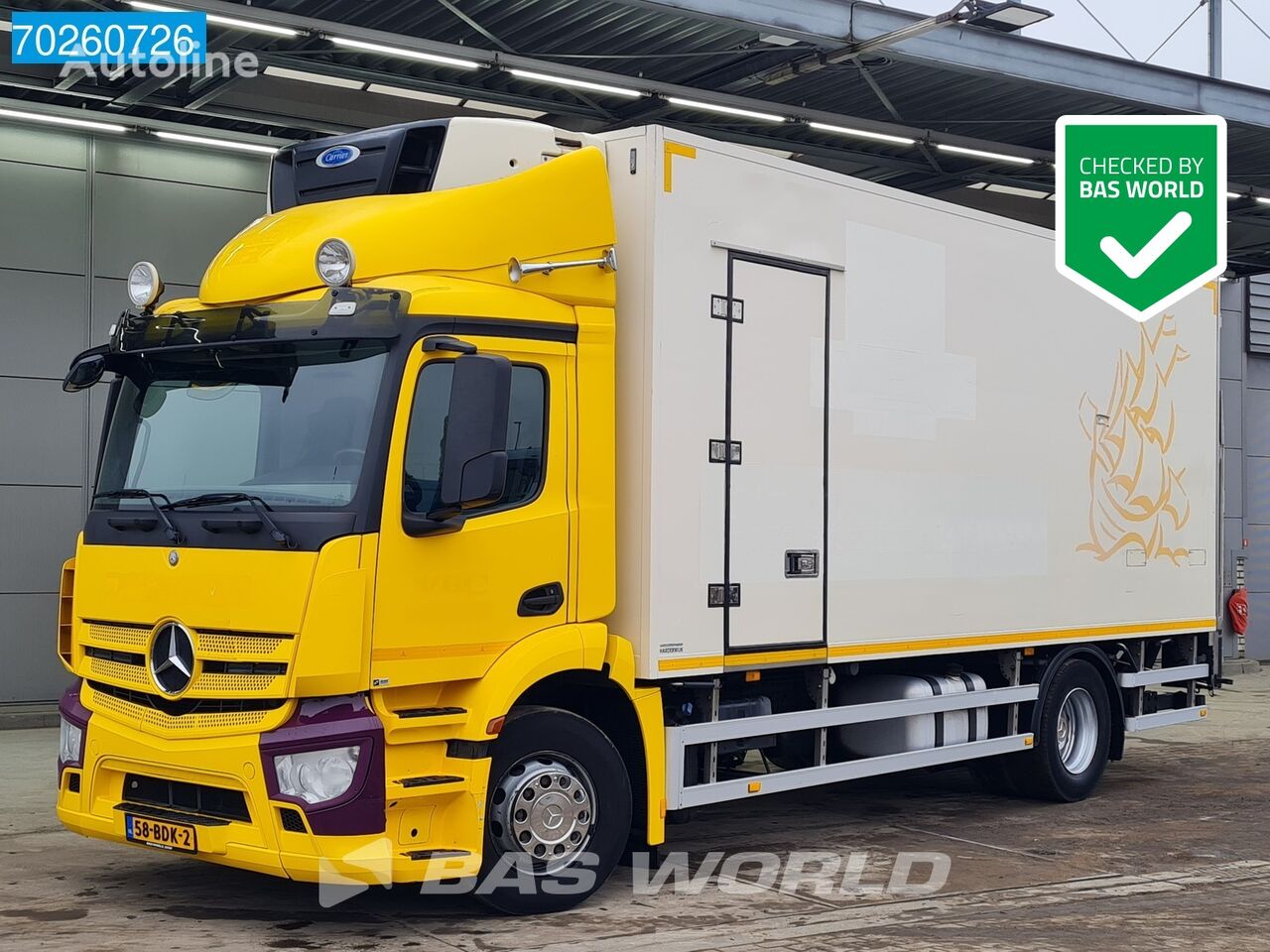 Mercedes-Benz Antos 1824 4X2 NL-Truck Carrier Supra 1150mt Multi Temp Euro 6 refrigerated truck