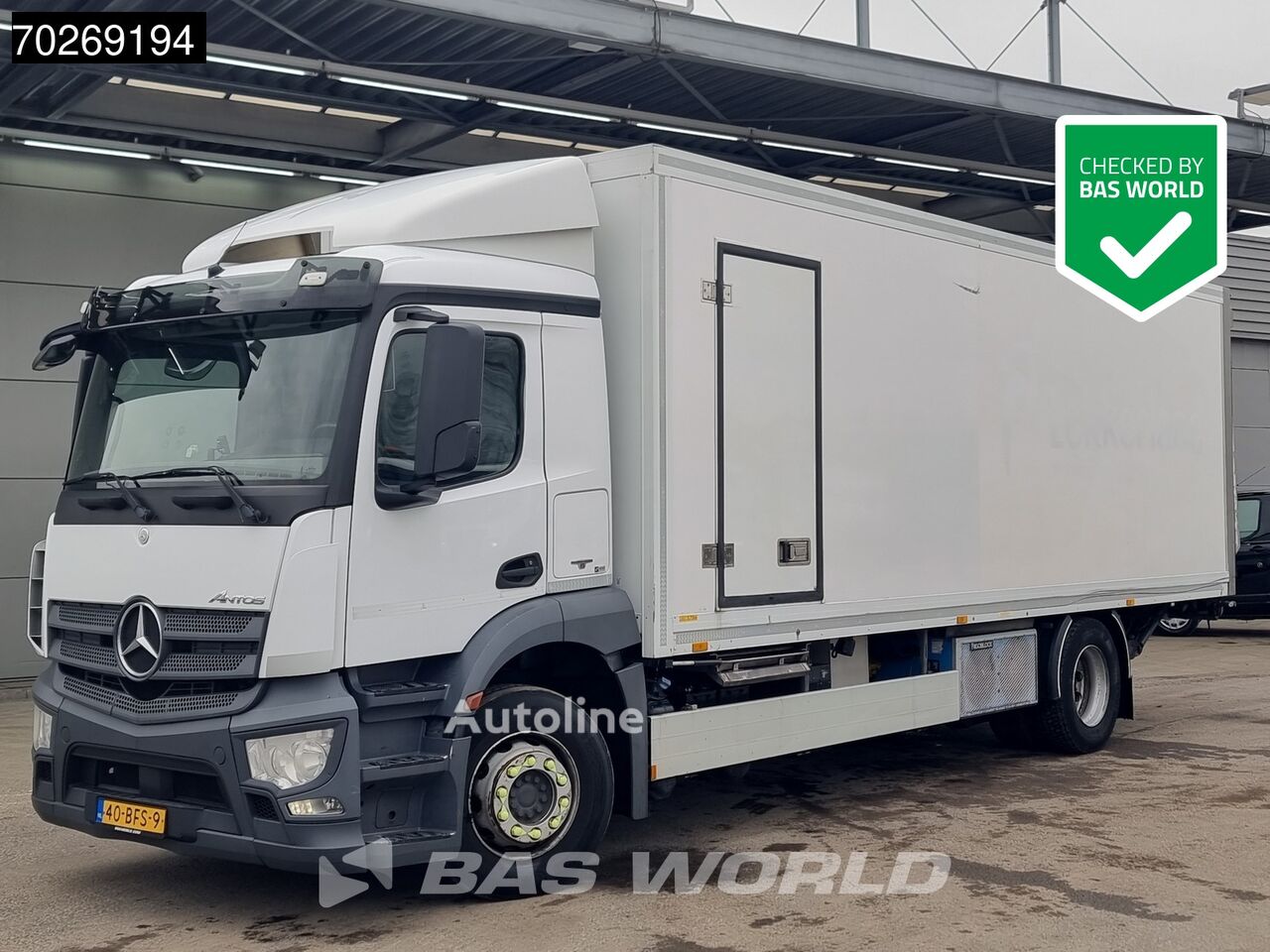 کامیون یخچالدار Mercedes-Benz Antos 2035 4X2 NL-Truck FRIGOBLOCK R410A 2000kg Ladebordwand Eur