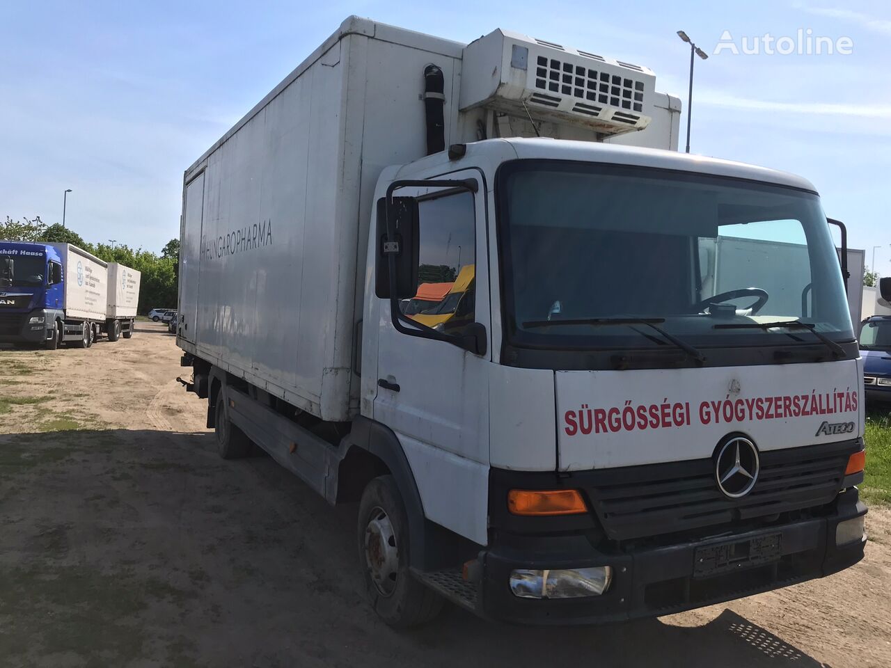 Mercedes-Benz Atego 918 Thermo King frigo + LBW Dautel 1000 kg camión frigorífico