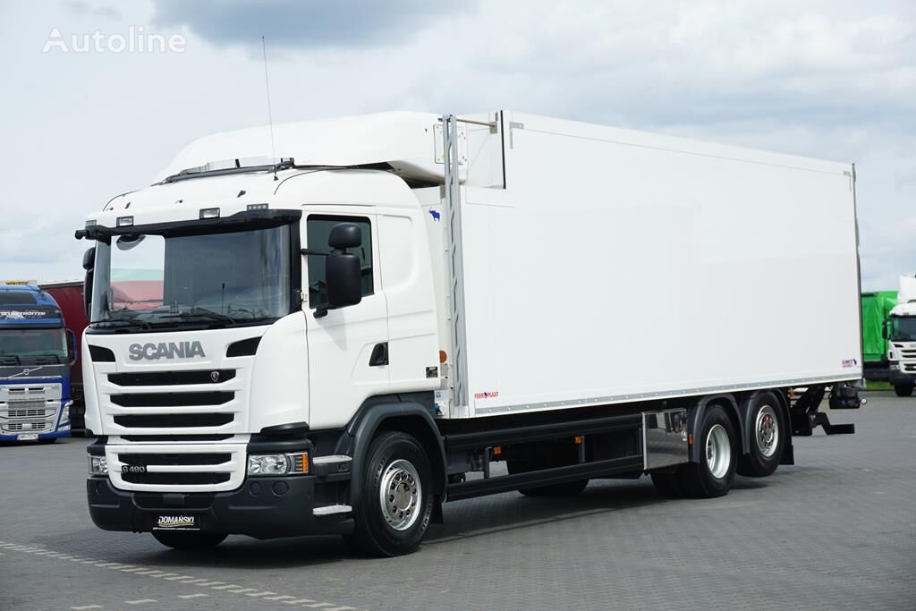 truk berpendingin Scania G 490 / EURO 6 / CHŁODNIA + WINDA / 23 PALETY / OŚ SKRĘTNA