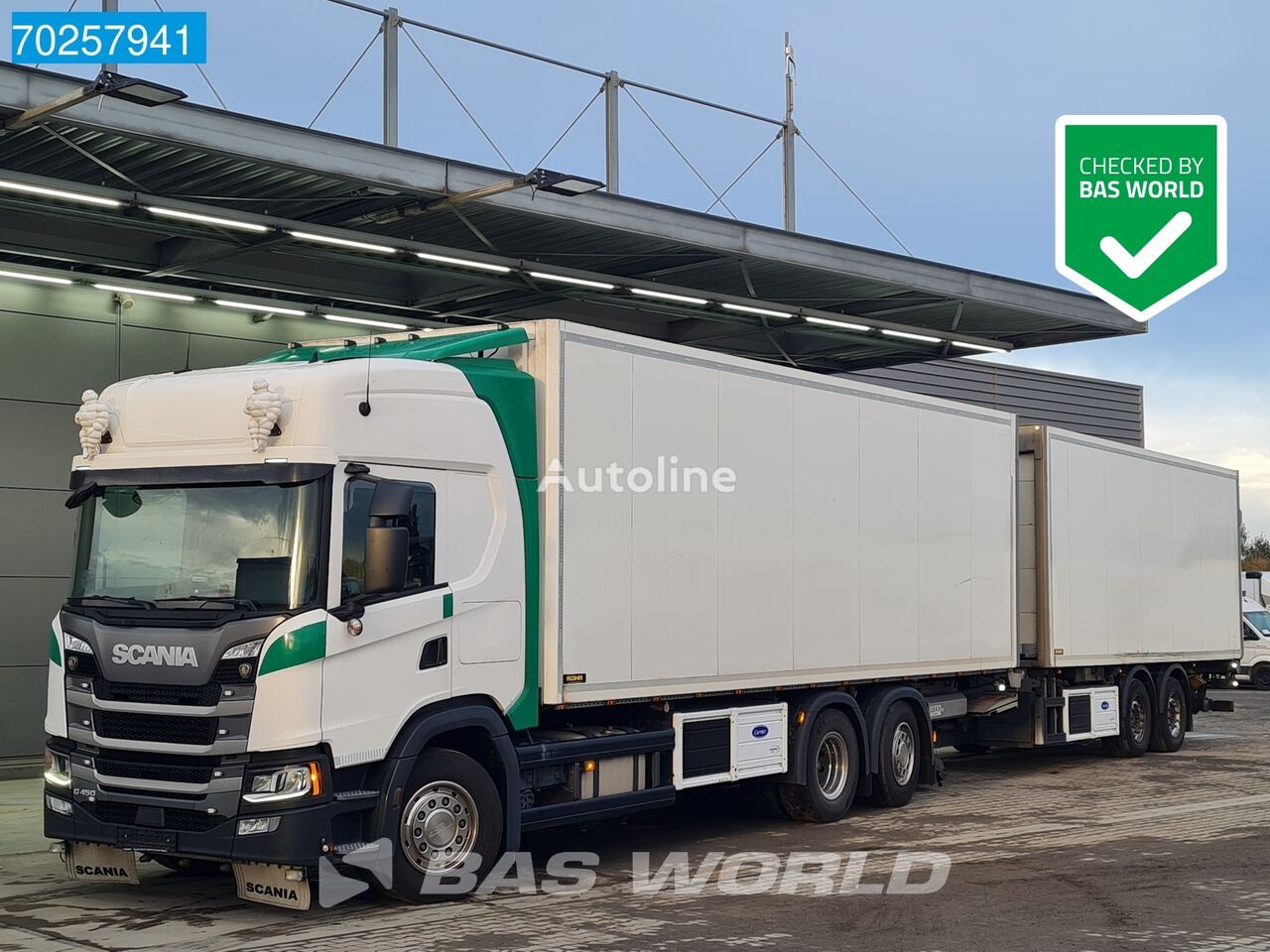 Scania G450 6X2 Carrier Supra 850U Cooler Retarder Lift+Lenkachse Euro  kravas automašīna refrižerators