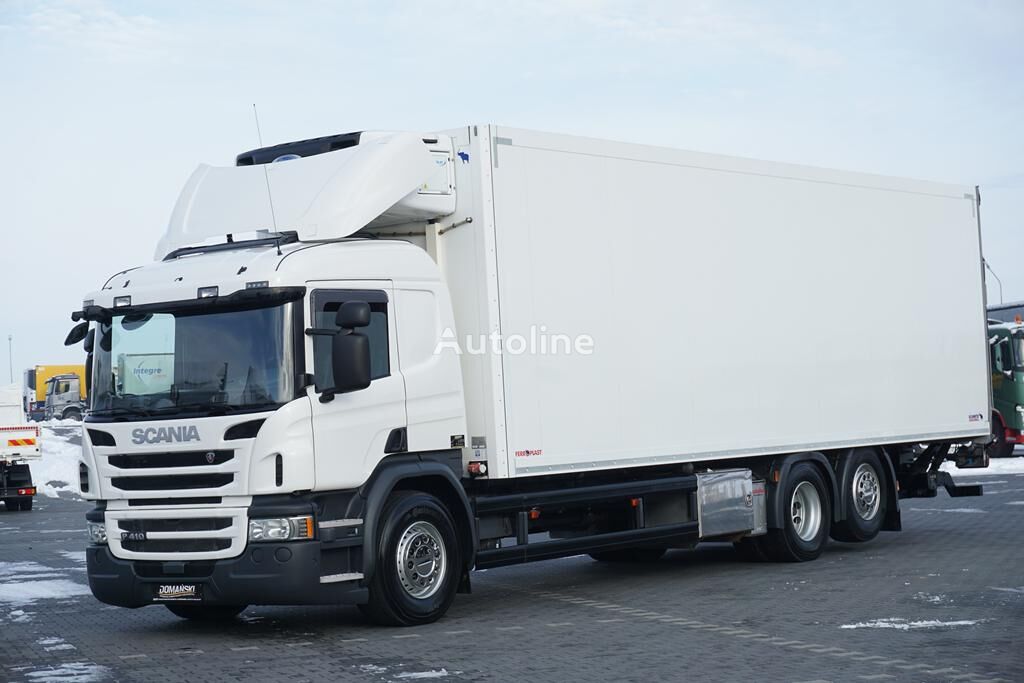 냉장 트럭 Scania P 410 / EURO 6 / CHŁODNIA + WINDA / 23 PALETY / OŚ SKRĘTNA