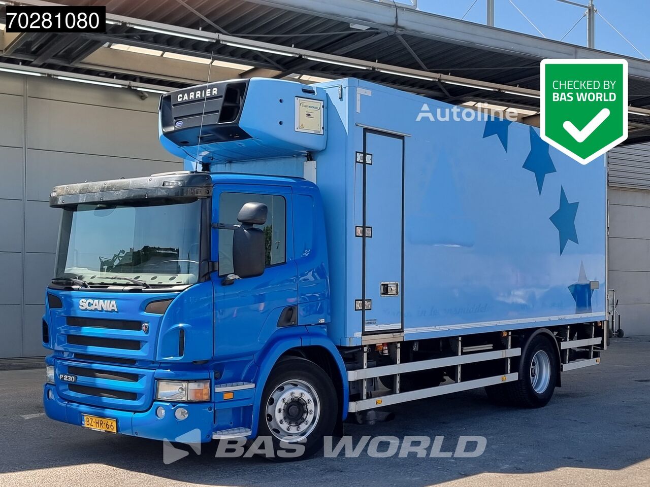 Camion frigorifique Scania P230 4X2 NL-Truck Carrier Supra 950mt Ladebordwand Navi Euro 5 - Autoline