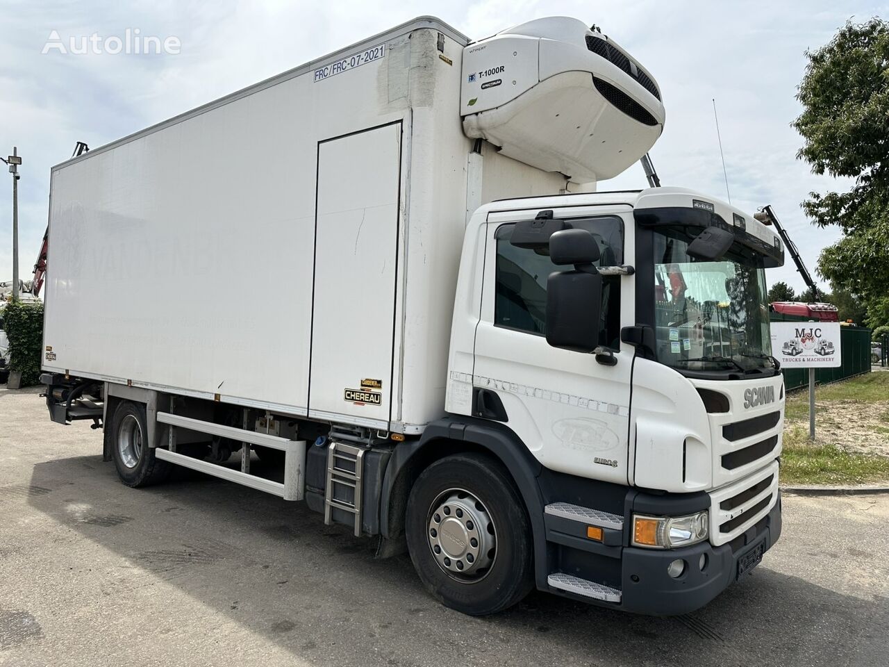 camion frigo Scania P250 19T - E6 - CHEREAU + THERMOKING T-1000R SPECTRUM - 6m90 x 2