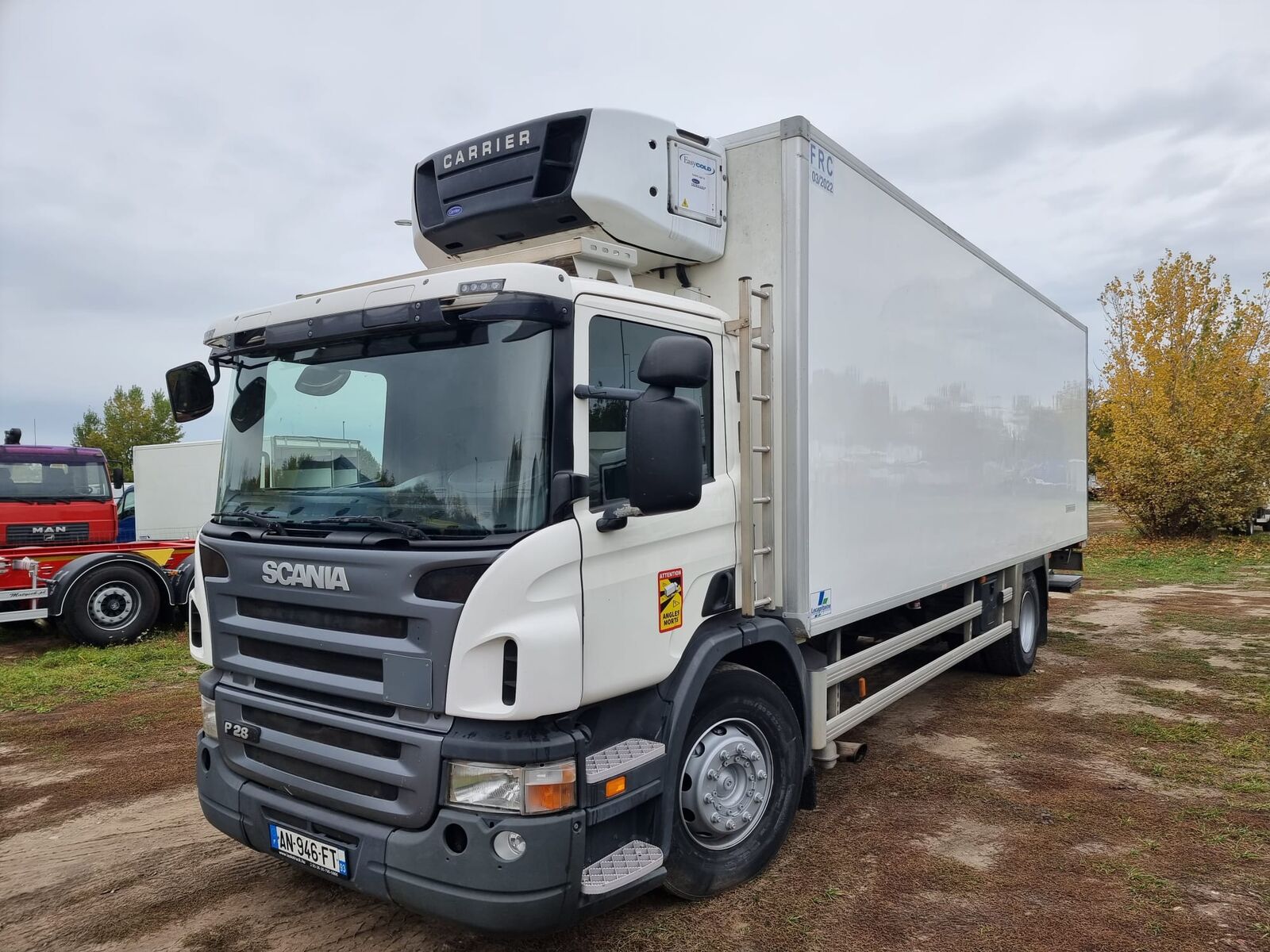 Scania P280 Carrier Supra 850 Frigo, LBW DHollandia 1500 kg Kühlkoffer LKW