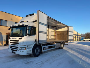 camion frigorifique Scania P320 4x2 EURO5 FULL SIDE OPENING + CARRIER SUPRA 850