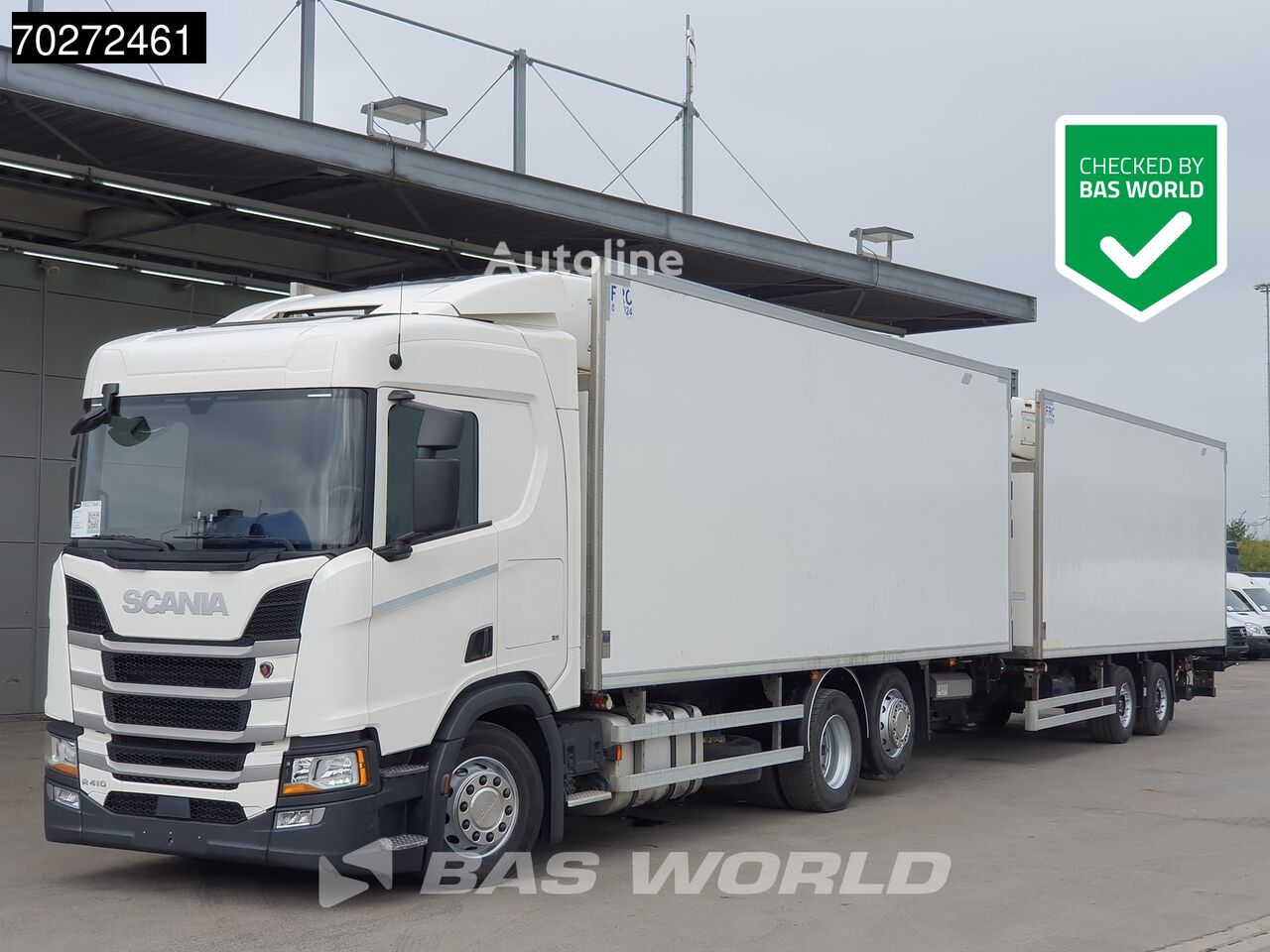 Scania R410 6X2 Carrier Supra 1250 MT Retarder Lamberet Liftachse ACC E kølevogn lastbil + anhænger kølekasse - Autoline