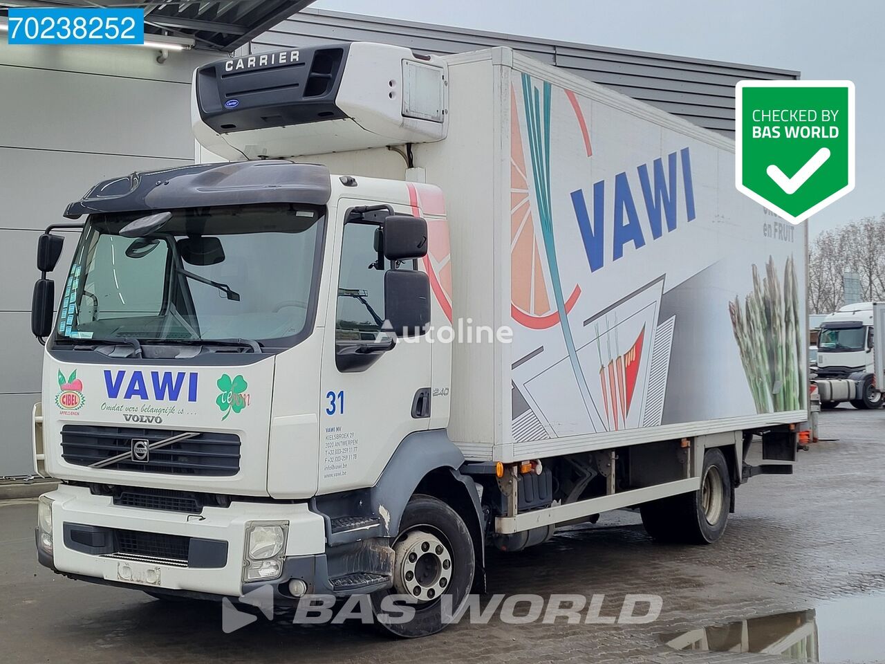 camion frigorifique Volvo FL 240 4X2 Lamberet Carrier Supra 550 Ladebordwand Euro 5