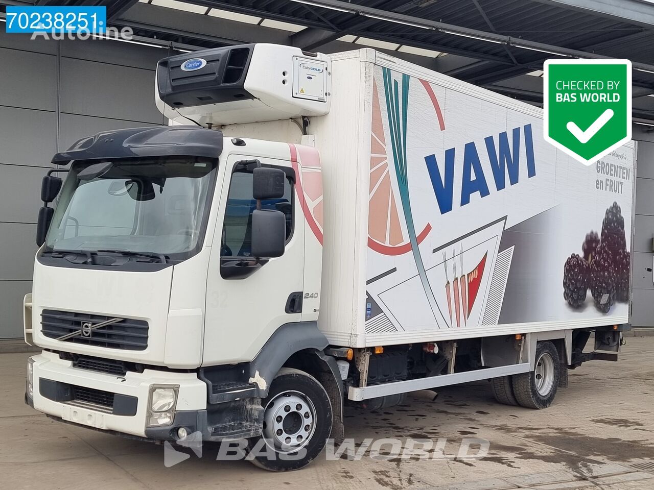 شاحنة التبريد Volvo FL 240 4X2 Lamberet Carrier Supra 550 Ladebordwand Euro 5