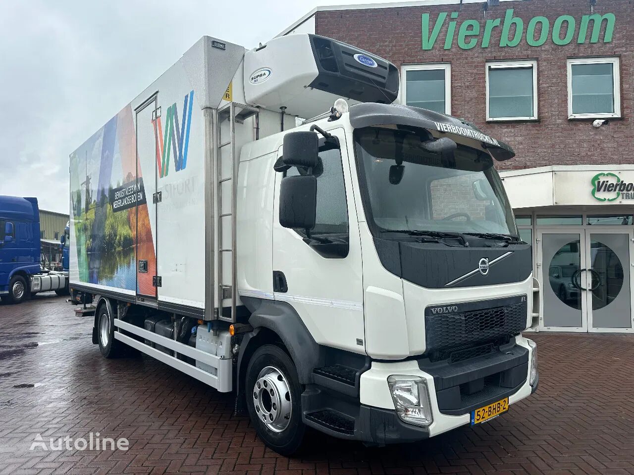 Volvo FL FL250 Kuhlkoffer Carrier Supra 550 3x Rohrbahnen / Meat trans refrigerated truck