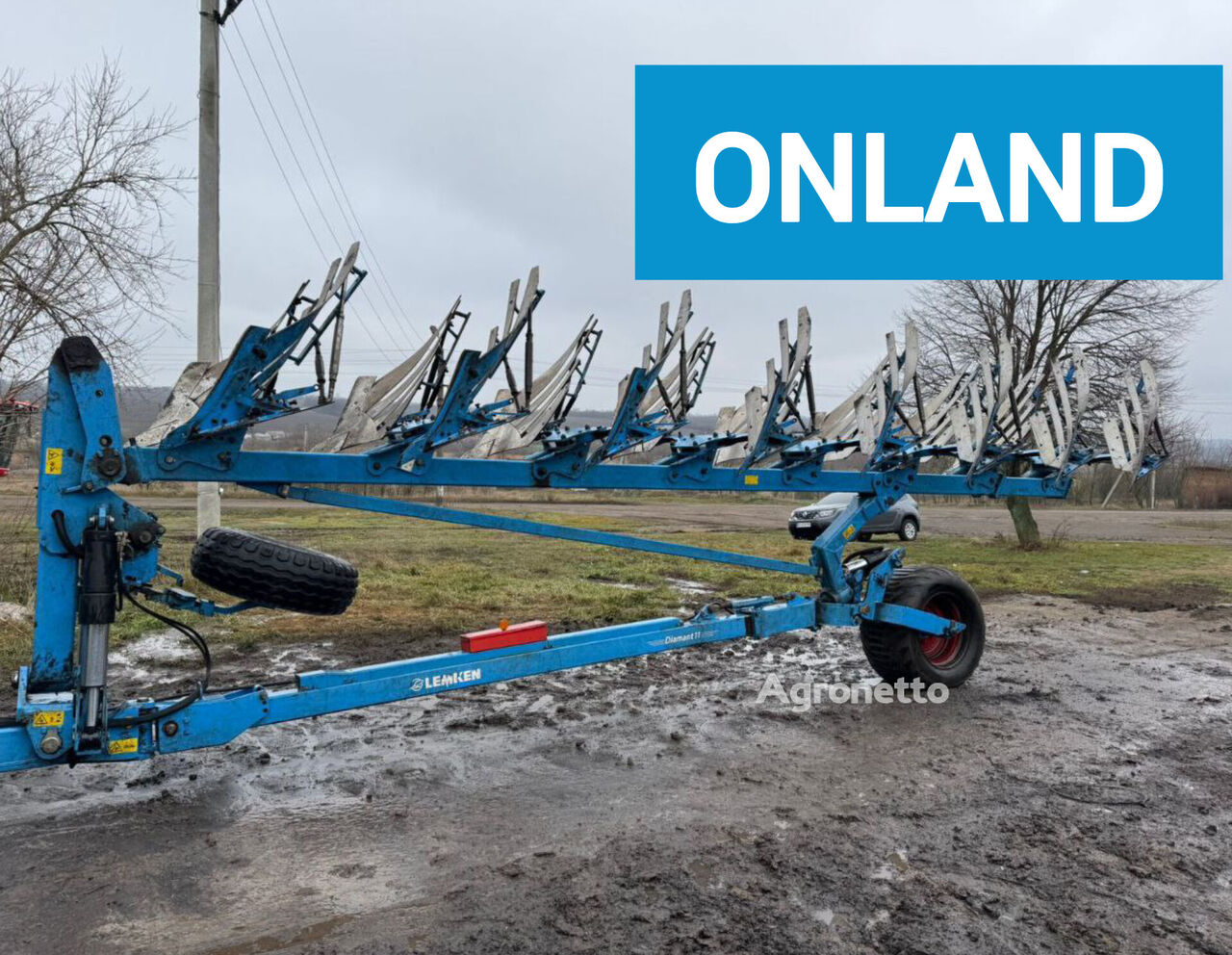 Lemken DIAMANT 11, ONLAND, 8korp.(7+1) maiņvērsējarkls