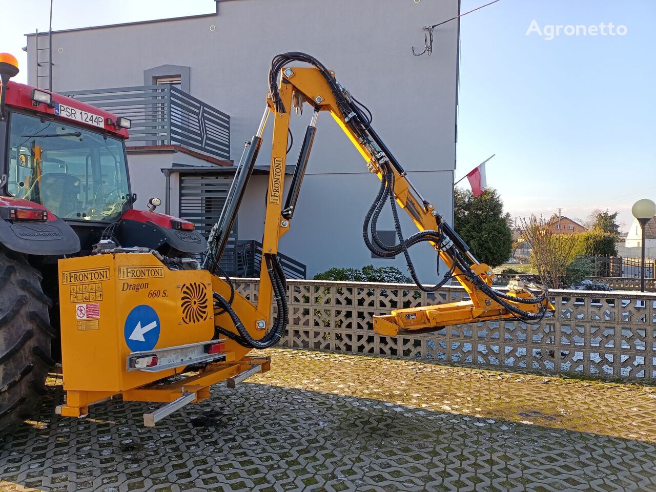 Frontoni Dragon 660s + dwie głowice koszące roadside mower