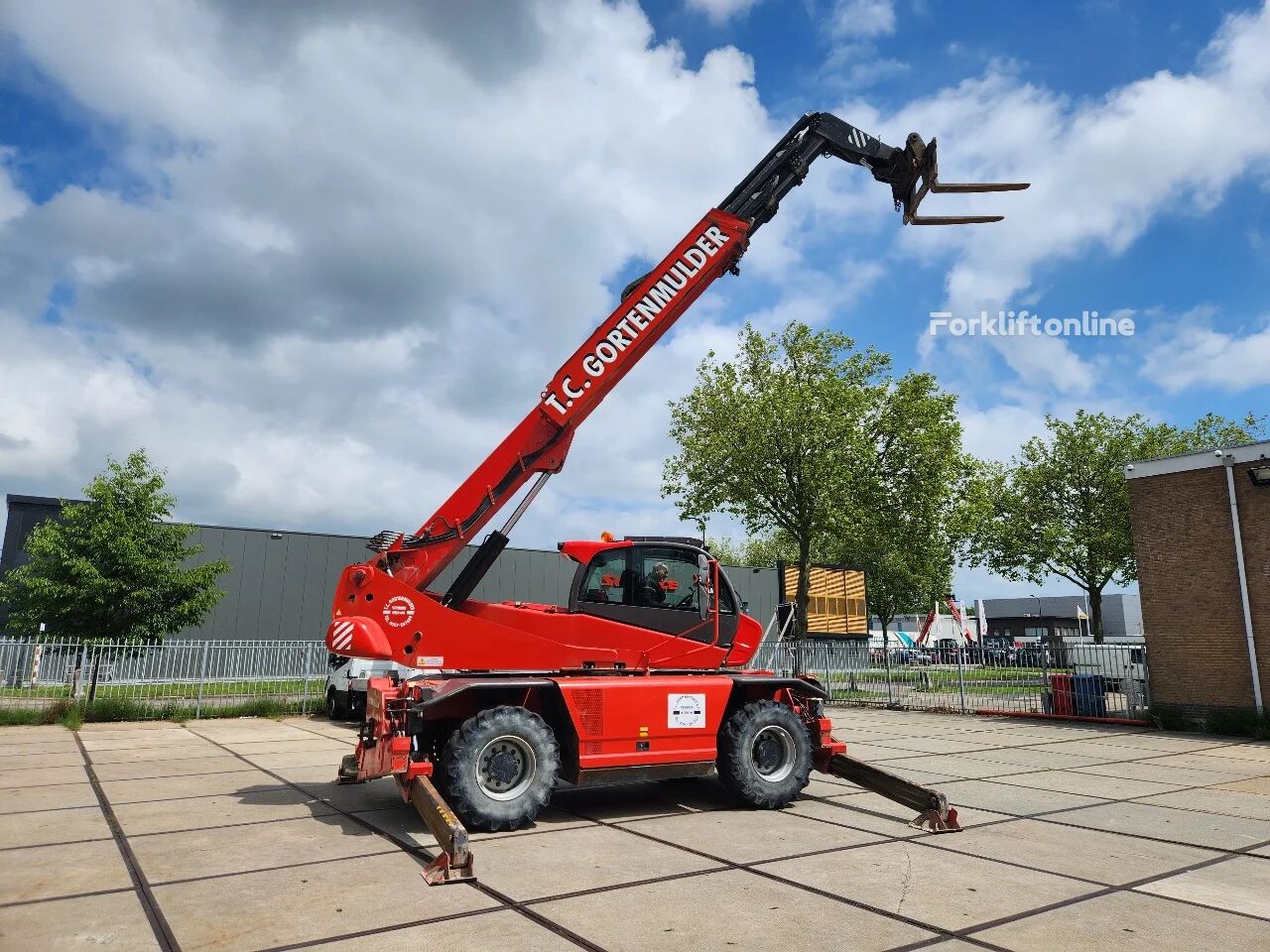 Manitou 2550, 2018, Remote, Camera, Airco, 9780H, 5000kg, EU5 rotating telehandler