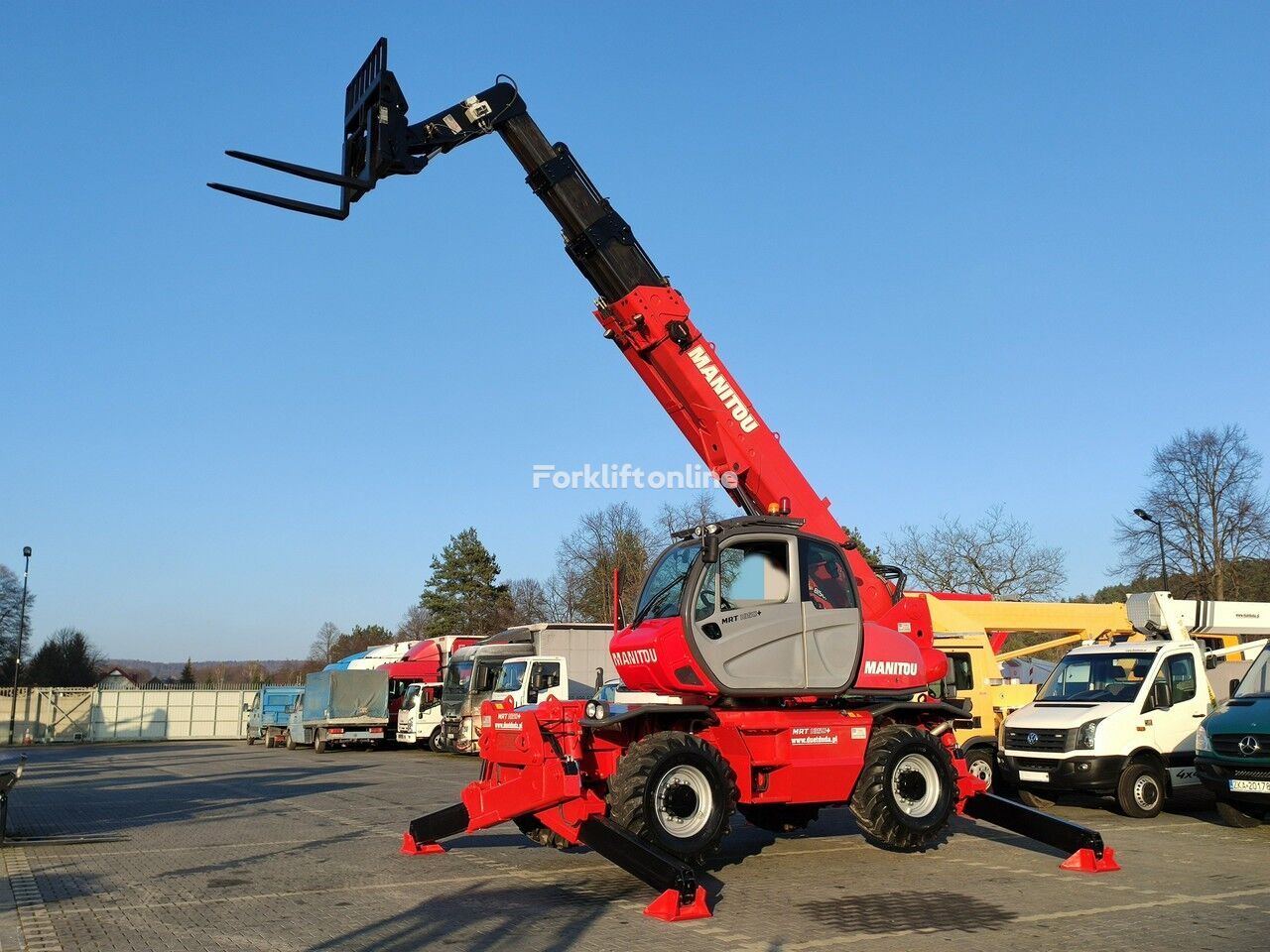 xe nâng xoay từ xa Manitou MRT 1850 ROTO Teleskopowa Obrotowa Zwyżka Dźwig 2150,2140,2540