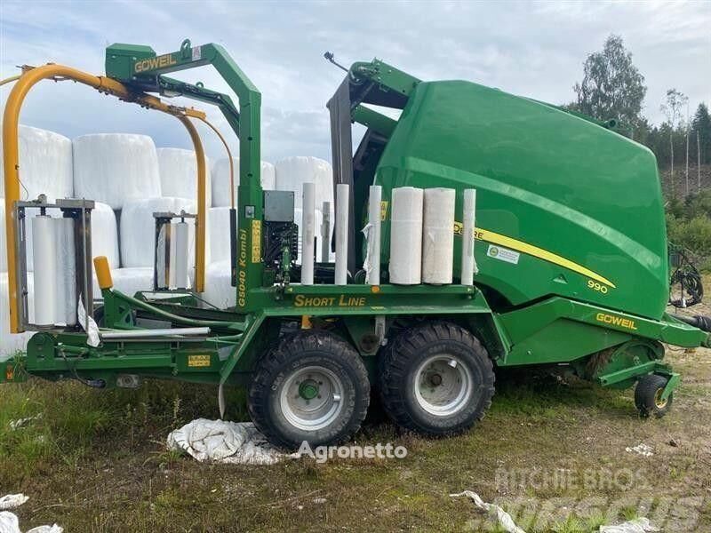 آلة جمع وكبس ولف الأعلاف والتبن John Deere 990/ göweil 5040 990 göweil