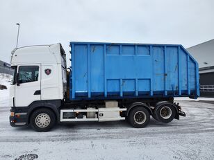 camion de ferraille Scania R500 6x2 Krokbil, med tvilling boggi og kasse