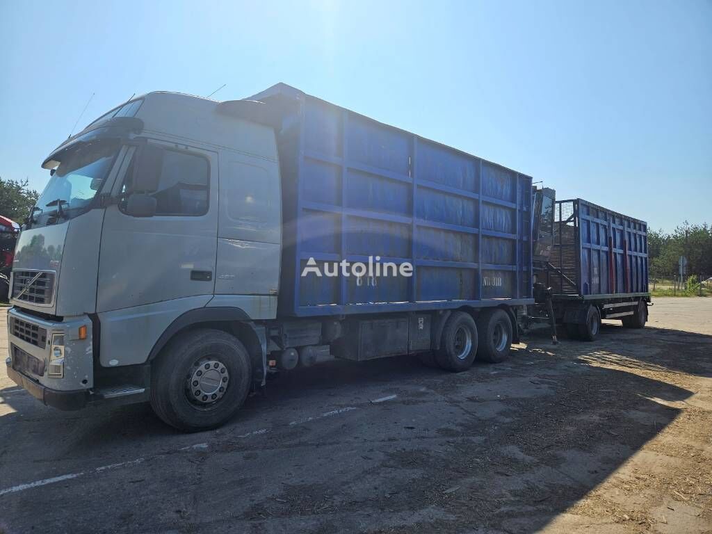 camion de ferraille Volvo FH 12 + remorque à ferraille