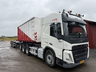 camion trasporto rottami Volvo FM500 + rimorchio portacontainer
