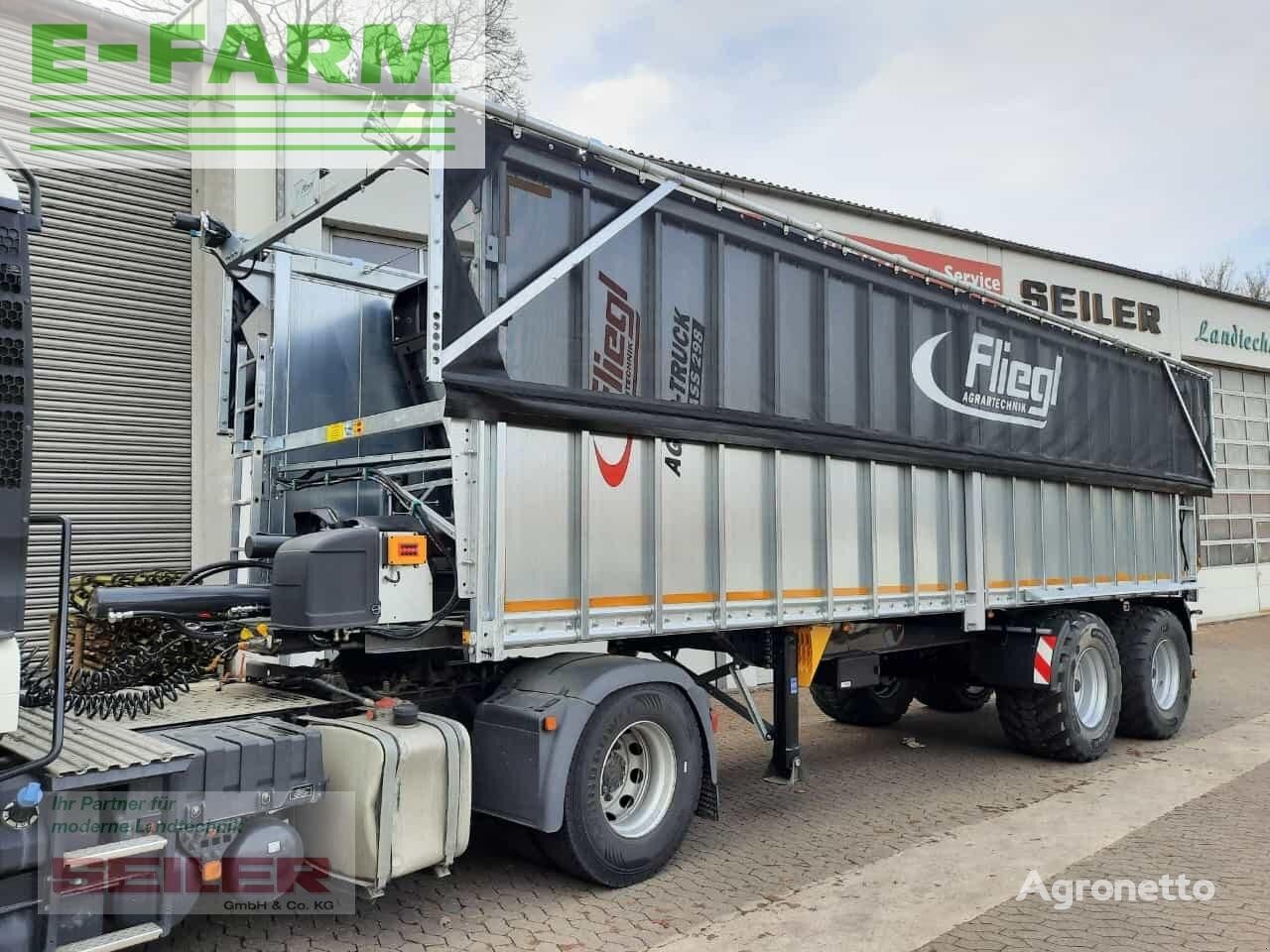 Fliegl ass 298 agro-truck + top lift light (Sattelauflieger) Ladewagen