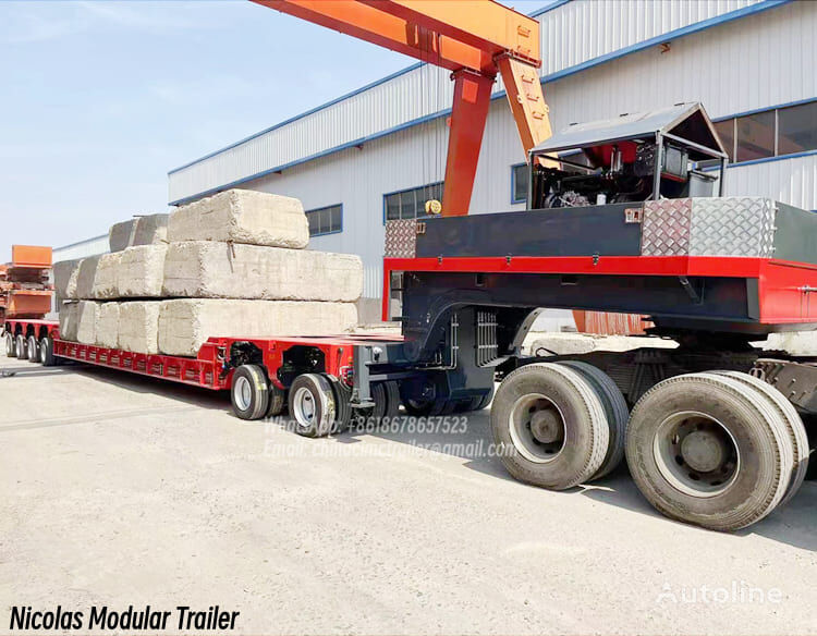 remorque modulaire autopropulsée Nicolas Modular Trailer Multi Axle Trailer for Sale neuve