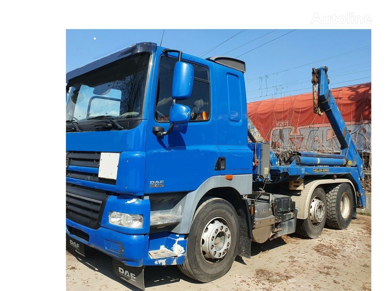 DAF 460 CF 85  skip loader truck