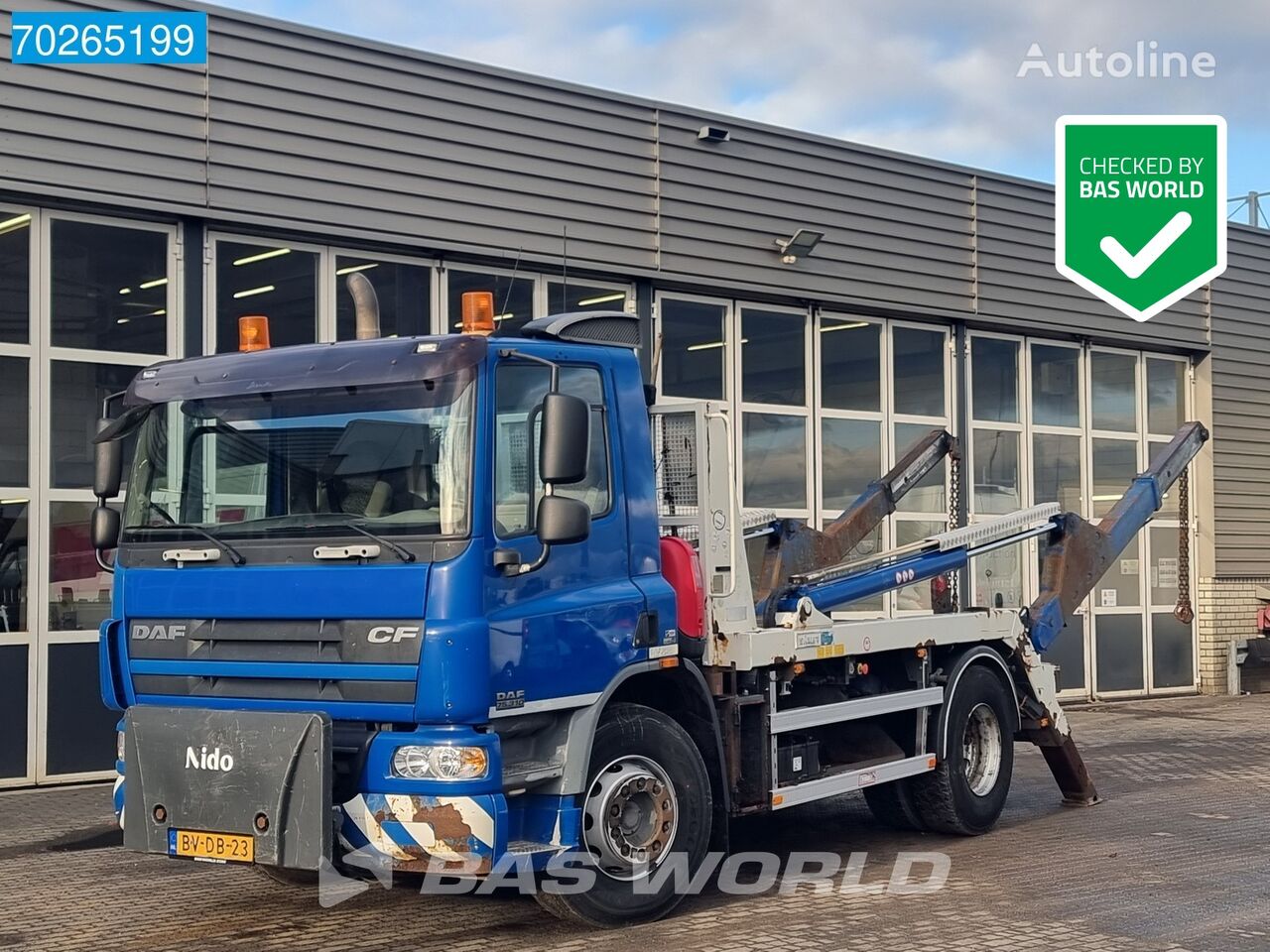 شاحنة نقل المخلفات DAF CF75.310 4X2 NL-Truck 13Tons Hyva lift Euro 5