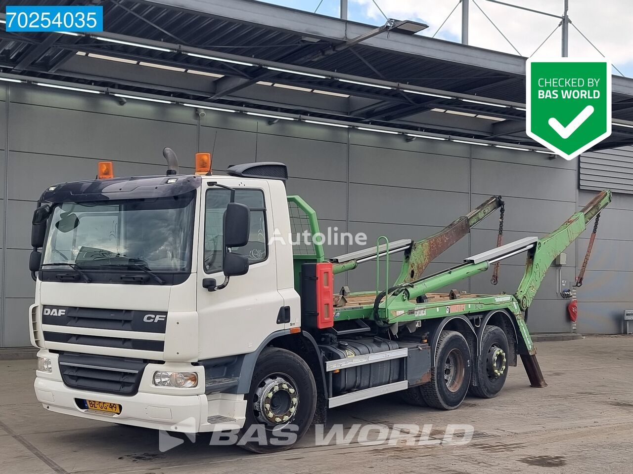 skip-loader sunkvežimis DAF CF75.310 6X2 NL-Truck 19 Tonnes Multilift Euro 5