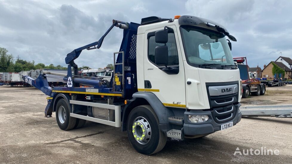 DAF LF 260 EURO 6 18 TONNE skip loader truck