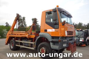 camion utilaj ridicare container gunoi IVECO Trakker 270 18.270 4x4 + Sperren Gergen Kommunal