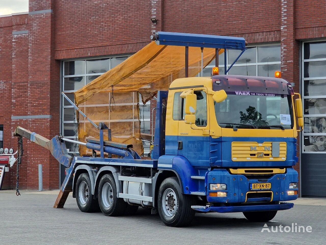 MAN TGA 18.320 6x2 - Skidloader 18T - AS Tronic - Airco - Euro 4 camión portacontenedores