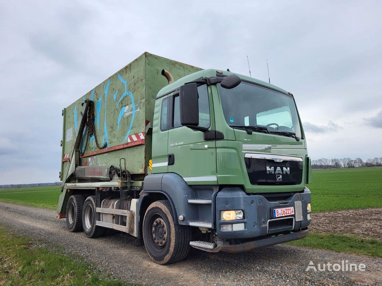 MAN TGS 26.440 6 X4 Gergen TAK 25 TD camión portacontenedores