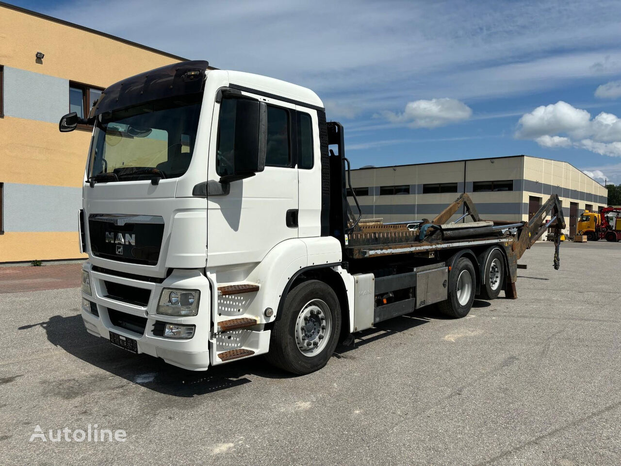 MAN TGX 26.400 6X2*4 LAST AXLE STEERING camión portacontenedores