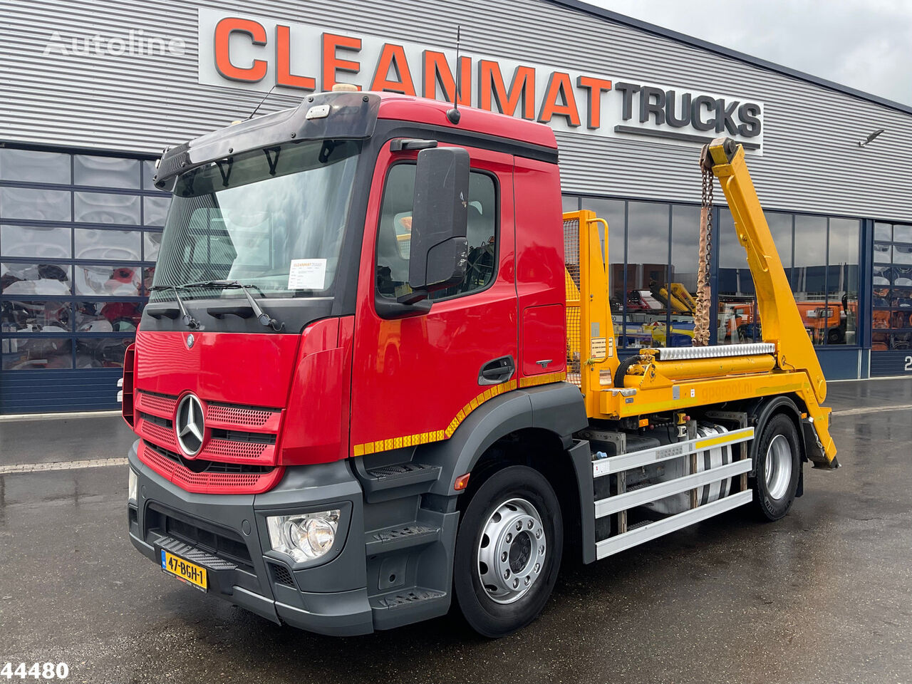 Mercedes-Benz Antos 1833 Euro 6 14 Ton Hyvalift portaalarmsysteem スキップローダートラック