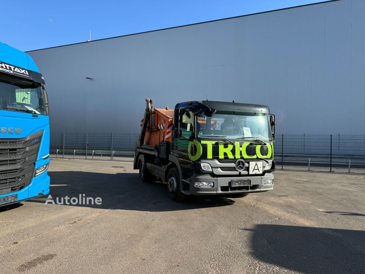 samonakladalec tovornjak Mercedes-Benz Atego 1222 Meiller Skip loader