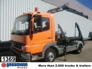 Mercedes-Benz Atego 918K 4x2 mit Kran Hiab 066 liftdumper lastbil