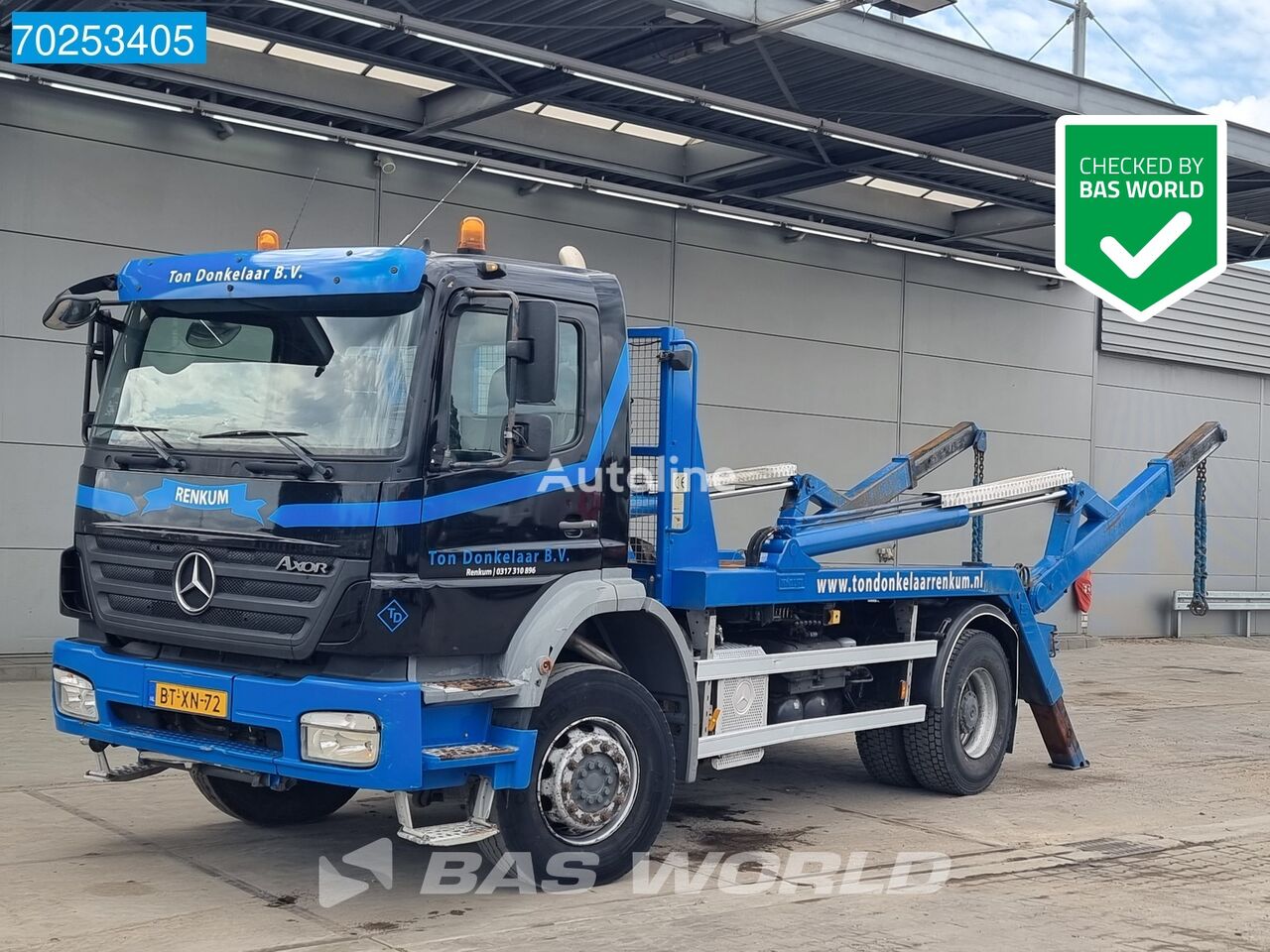 Mercedes-Benz Axor 1833 4X2 NL-Truck 14Tons Hyvalift Manual Euro 5 kamion autopodizač kontejnera