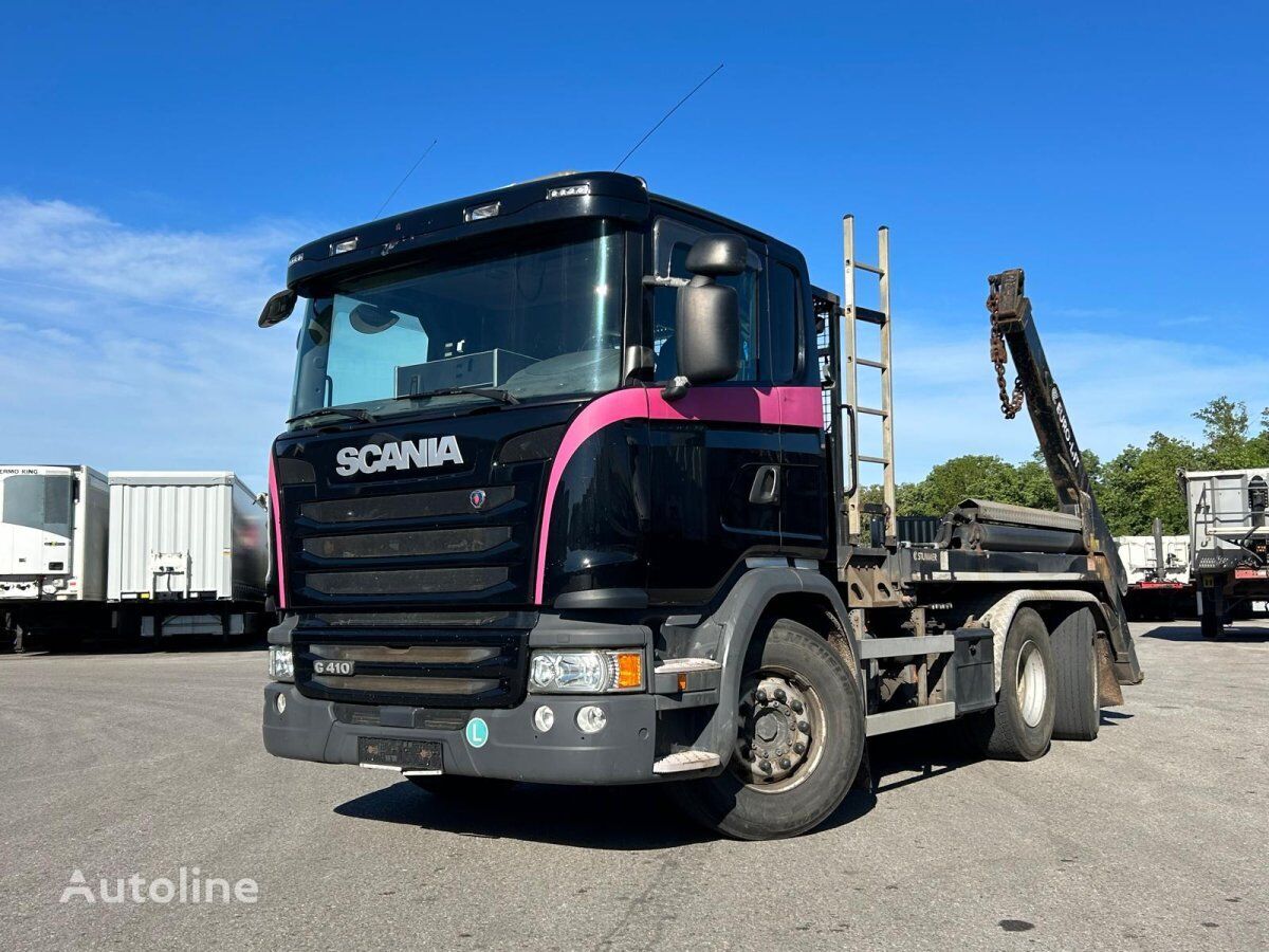 Scania G410  skip loader truck