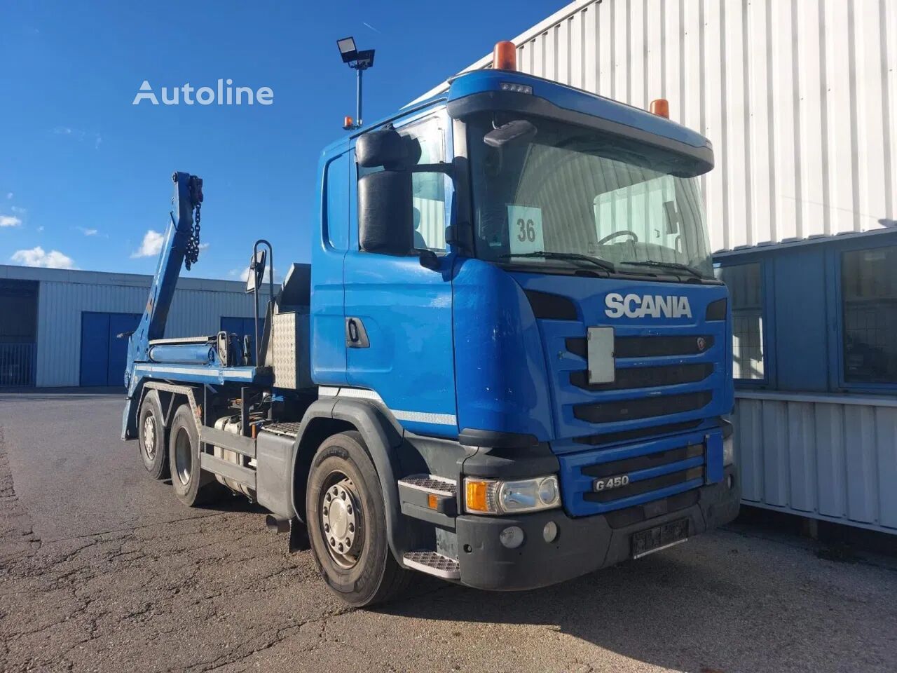 Scania G450 LB6x2*4HNA E6 MEILLER AK 16 T Absetzkipper kamion autopodizač kontejnera