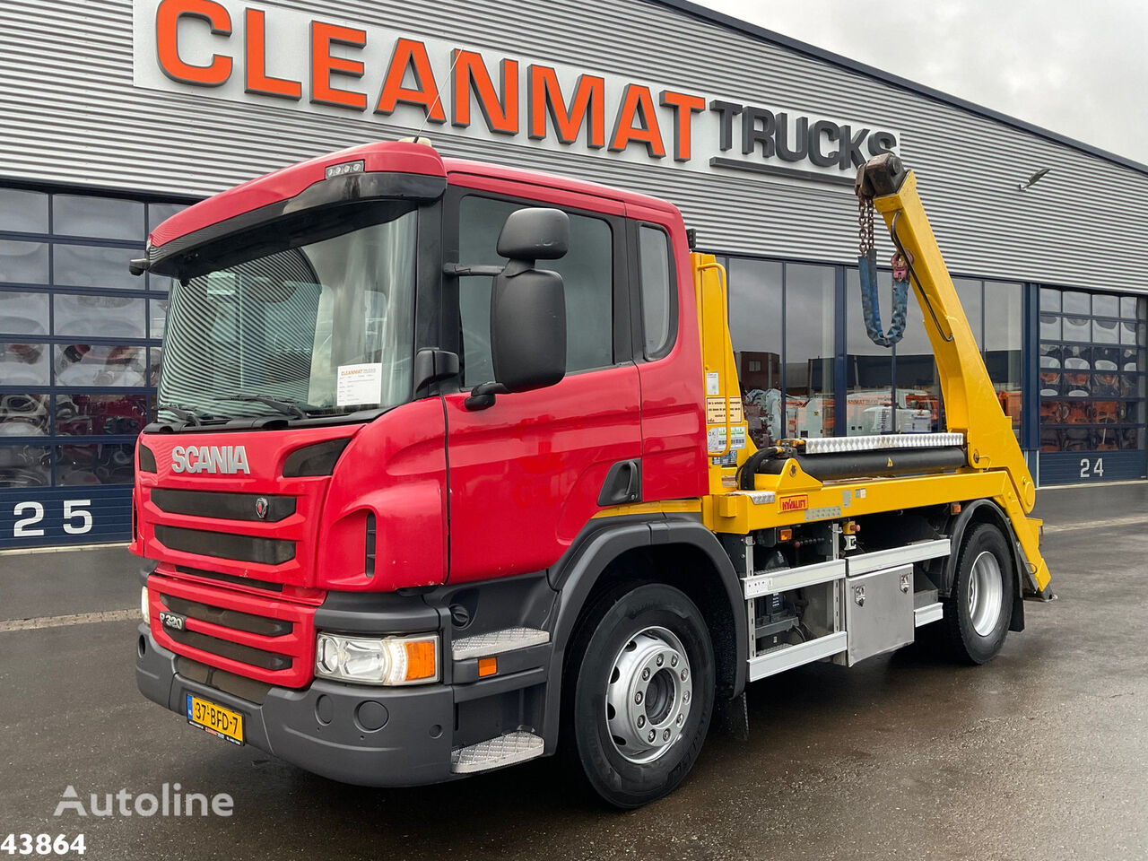 Scania P 280 Euro 6 Hyvalift 14 Ton portaalarmsysteem Absetzkipper