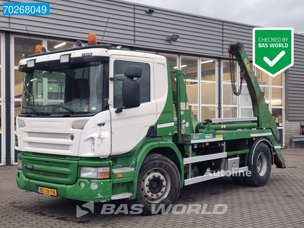 Scania P360 4X2 NL-Truck Euro 5 skip loader truck