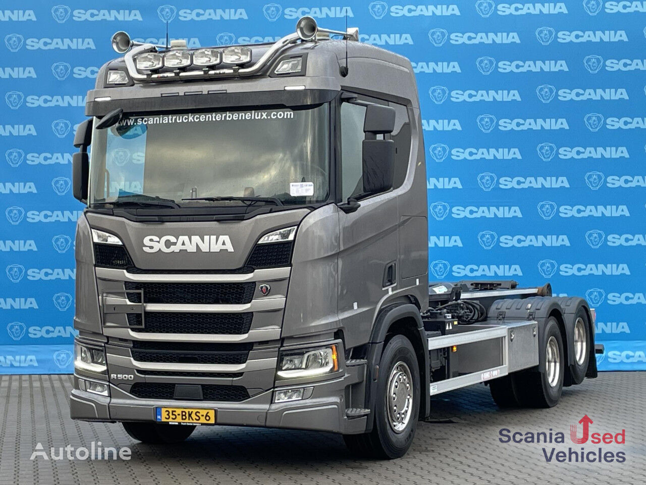 Scania R 500 B6x2NA DIFF-LOCK 9T VDL HOOK LIFT 25T AHW camión portacontenedores