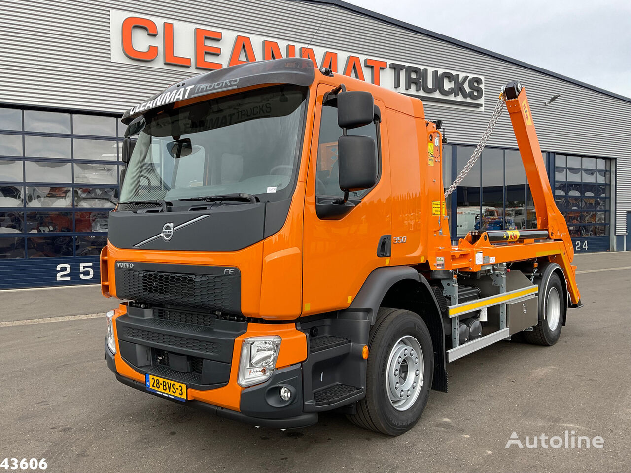 camion multibenne Volvo FE 350 Hyva 14 Ton portaalarmsysteem