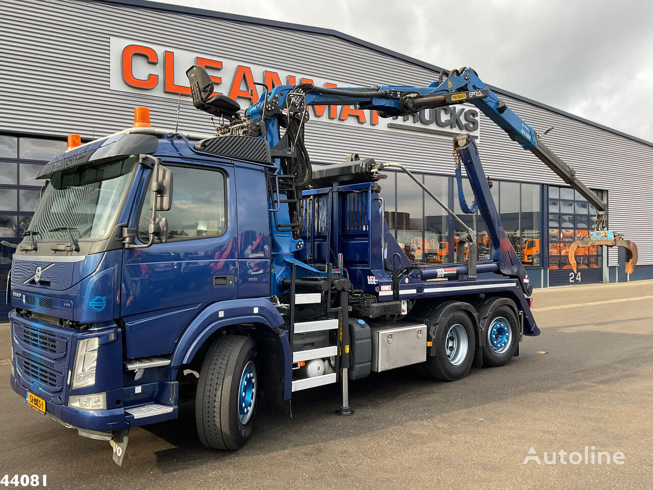 Volvo FM 370 Euro 6 Palfinger 17 Tonmeter Z-kraan (bouwjaar 2020) + VD camión portacontenedores