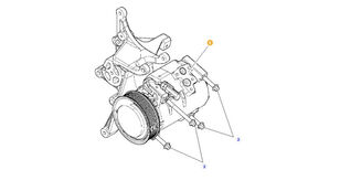 compresor clima G931552020011 pentru tractor cu roţi Fendt 828 Vario