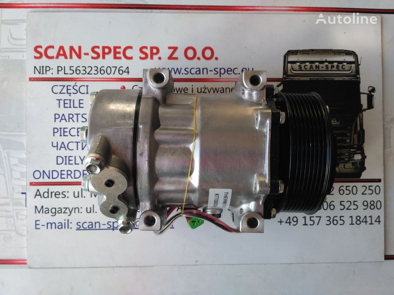 Scania 1376998 airconditioner compressor voor Scania serie 4 trekker