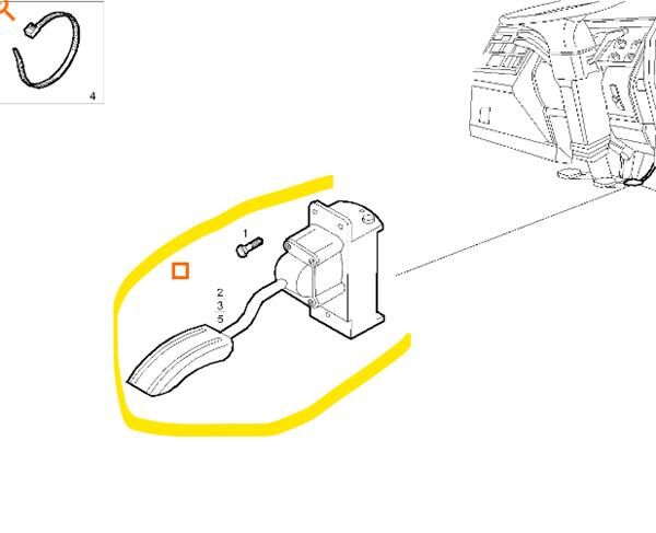 Pédale d'accélérateur 41215902 pour camion IVECO Stralis à vendre | Autoline CI Pédale d'accélérateur 41215902 pour camion IVECO Stralis - Autoline