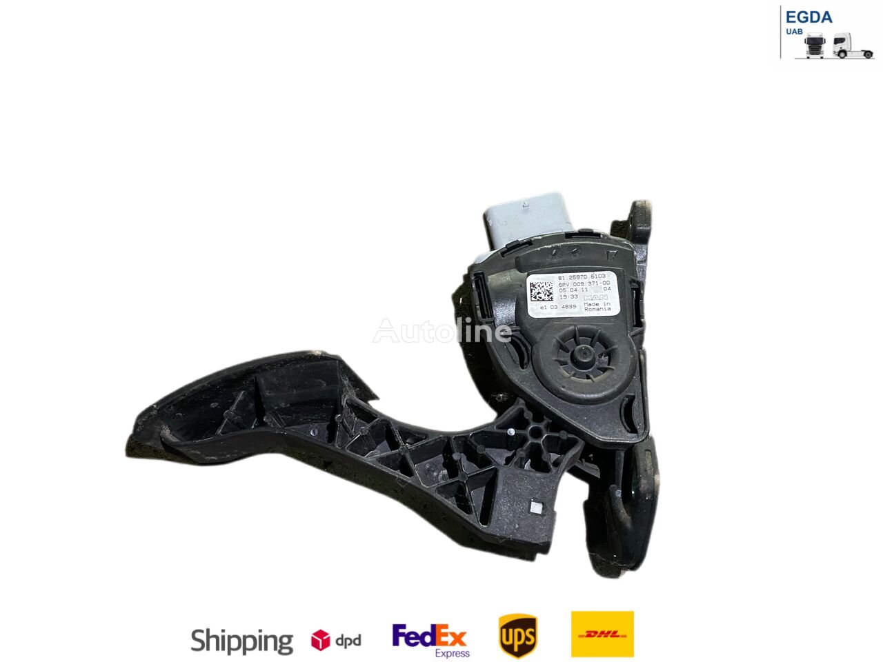 accelerator pedal for MAN truck tractor