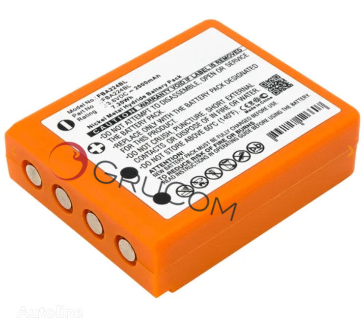 akumulator Batería compatible HBC BA223000, BA223030, FUB6 untuk crane loader