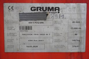 Gruma 80 Volt 5 PzQ 690 Ah accumulator for electric forklift for sale - Image 6 | Machineryline SG Gruma 80 Volt 5 PzQ 690 Ah accumulator for electric forklift | Image 6 - Machineryline